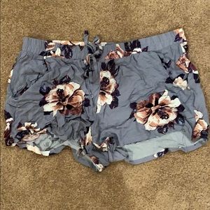 Floral stretch shorts